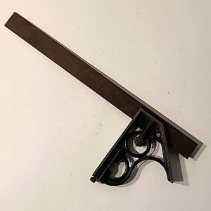 Starrett Steel 12 inch combination Square-vintage tool